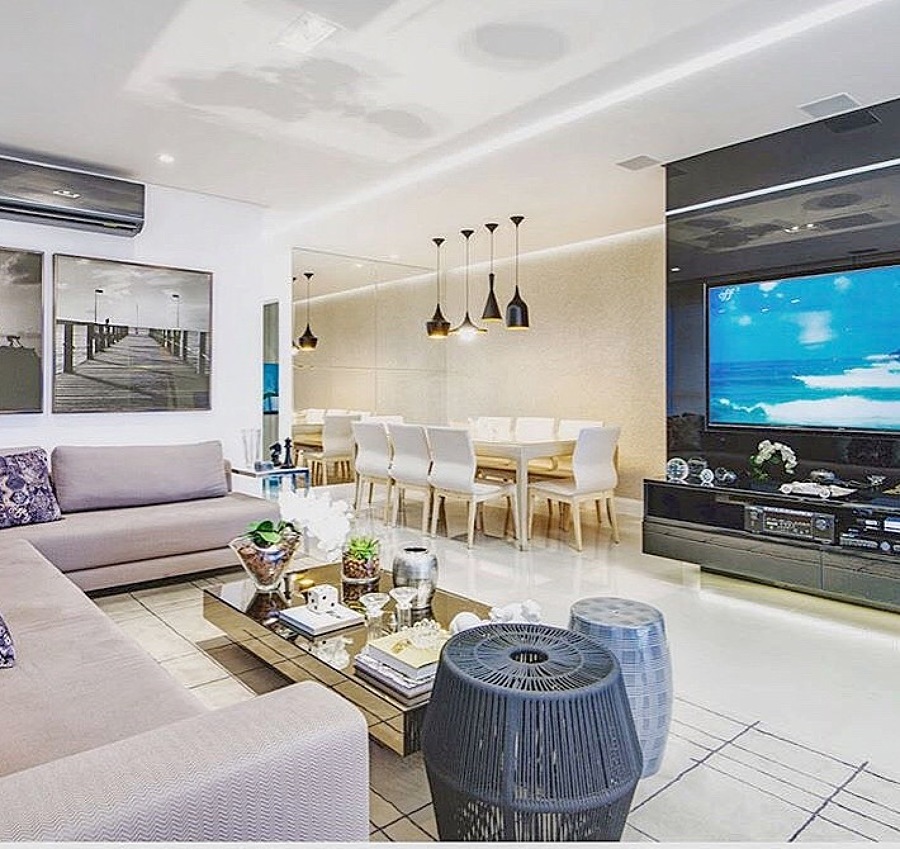 Apartamento ideal para um cinema em casa