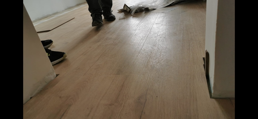 Aplicação pavimento Flutuante