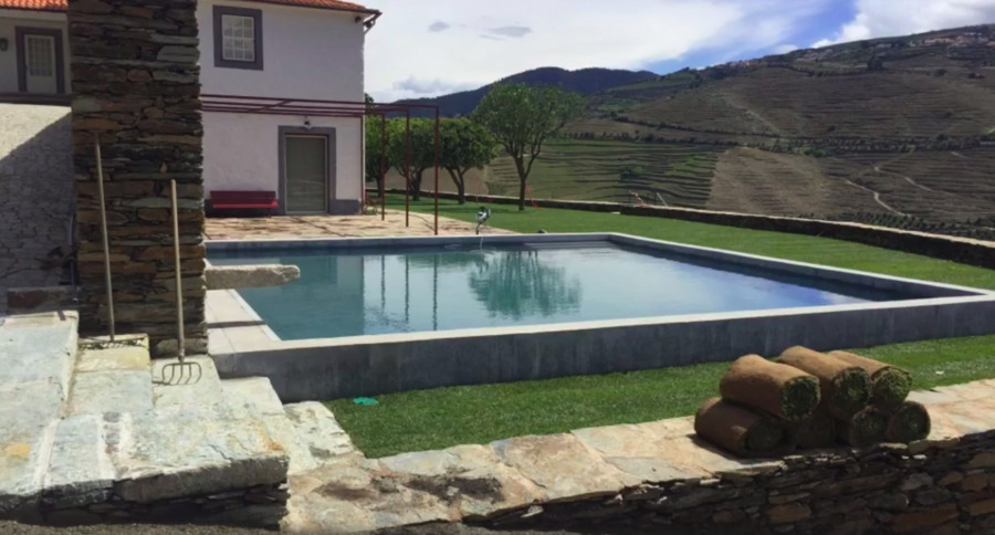 Construção piscina