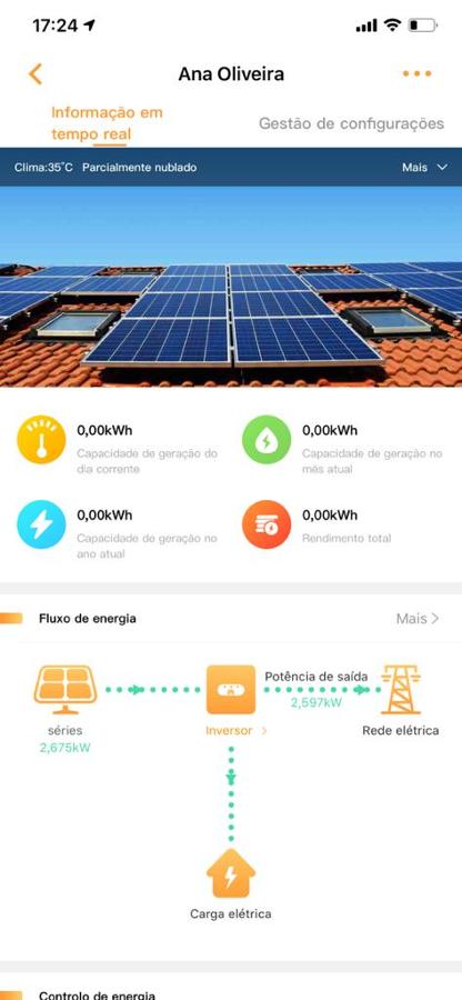 Instalação de painéis solares