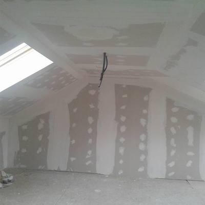 Trabalho de pladur no último piso na Baixa lisboeta.