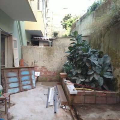 Recuperação quintal, antes