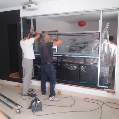 construção de divisão em pladur