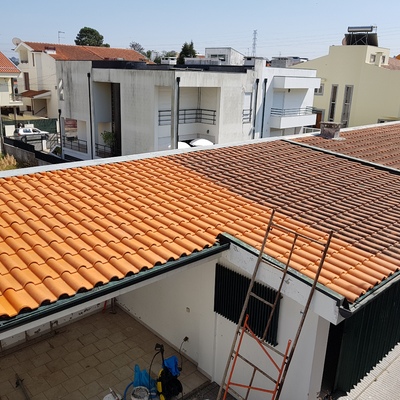 Limpeza de  telhados.