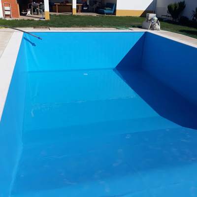 Revestimento em tela armada Azul forte2