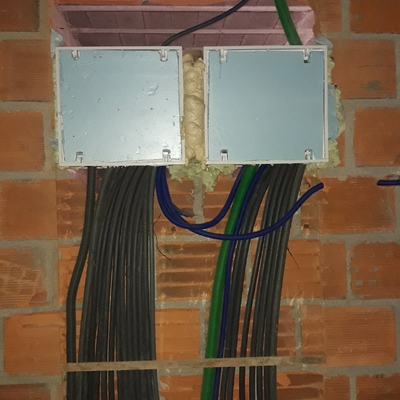 Quadro elétrico e Ati fase do entubamento