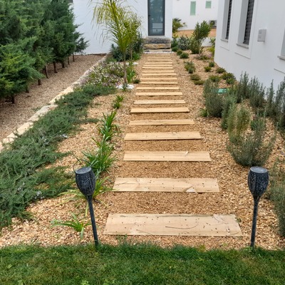 construção de jardim