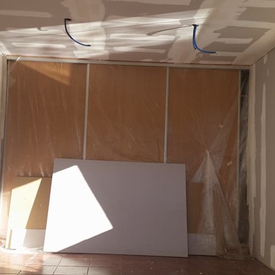 Aplicação de Pladur em Paredes e tectos