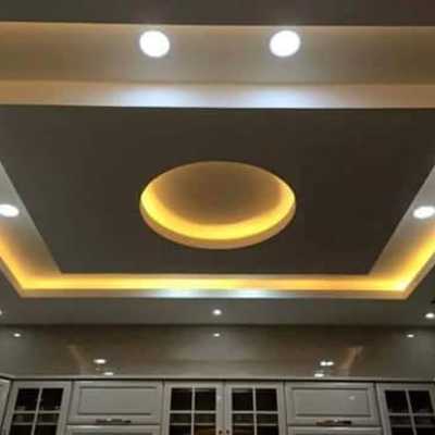 Teto falso e iluminação