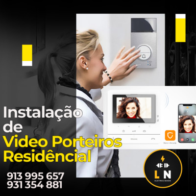Instalação de video-porteiro residencial