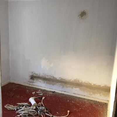 Preparando para pintura