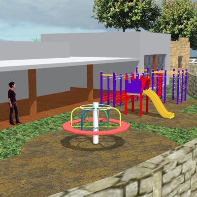 Animação 3d - Edifício escolar