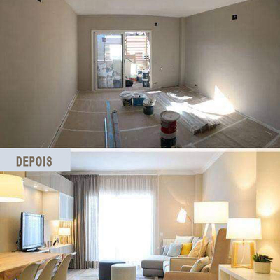 Remodelação de sala de estar geral