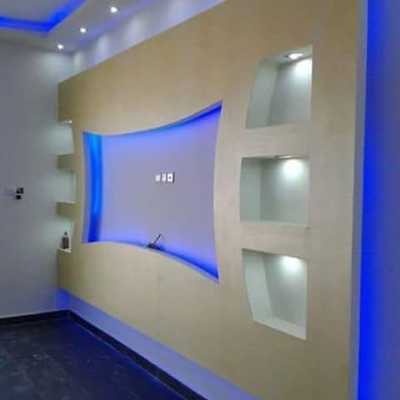 Teto falso e iluminação