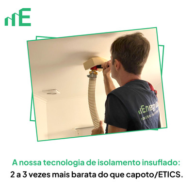 A nossa tecnologia de isolamento insuflado!