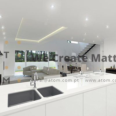 Cozinha/sala de moradia