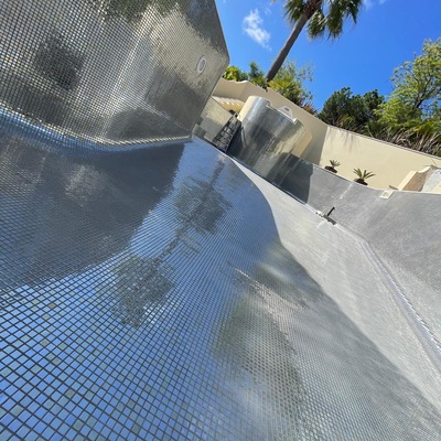 Construção da piscina
