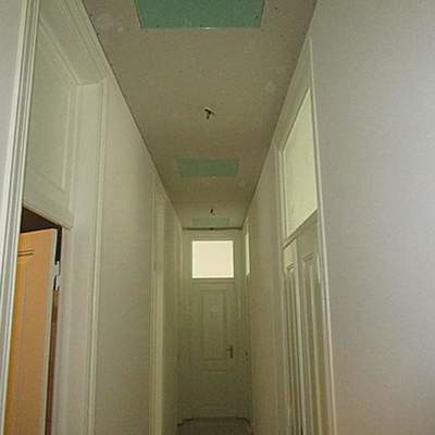 Teto falso com instalação de alçapão 50x50