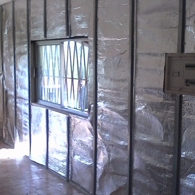 isolamento de prata parede de pladur