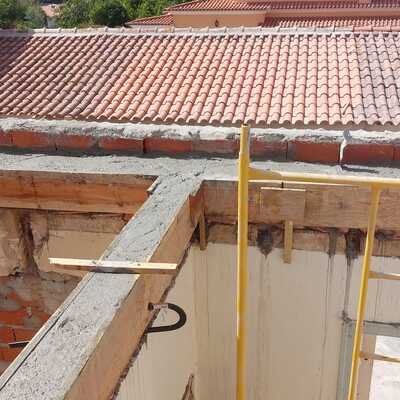 Reforço estrutural - Execução de lintel