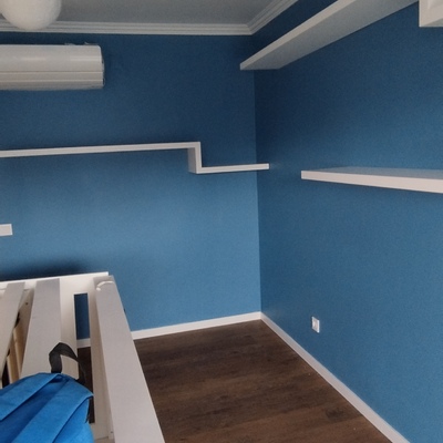 Instalação de prateleiras