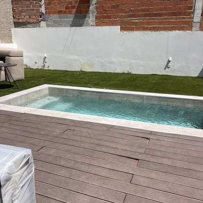 Pedaço dos muros onde fizemos o capoto