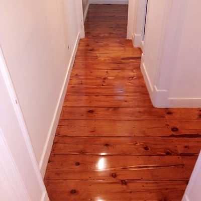 Chão flutuante (envernizar e afagar)