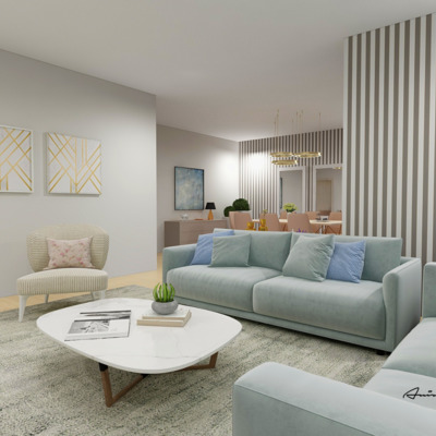 Projecto Sala Condomínio Varandas do Rio - Amora Seixal