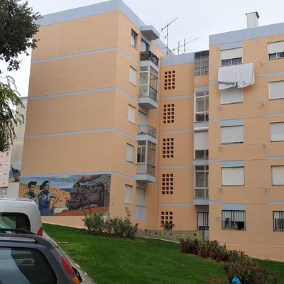 fachada traseira restaurada.