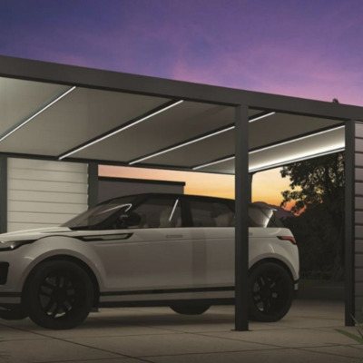 Pérgola com lâminas abatíveis