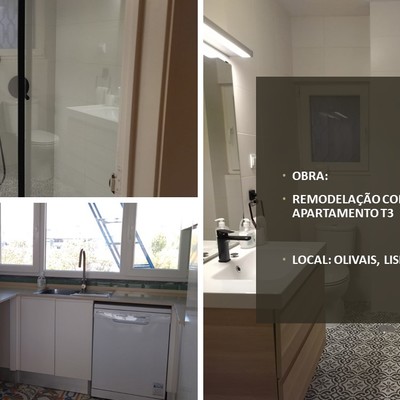 REMODELAÇÃO COMPLETA DE APARTAMENTO T3_OLIVAIS LISBOA