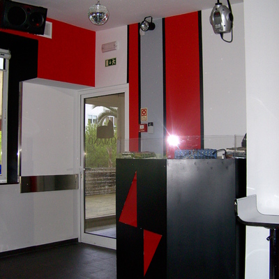 Entrada e balcão Dj