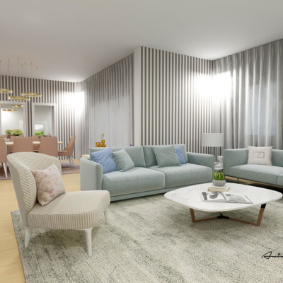 Projecto Sala Condomínio Varandas do Rio - Amora Seixal