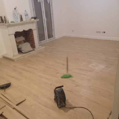 Aplicação pavimento Flutuante