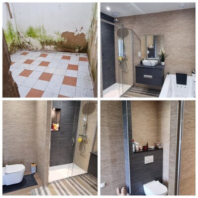 Remodelaçao/recuperaçao ruina - casa de banho