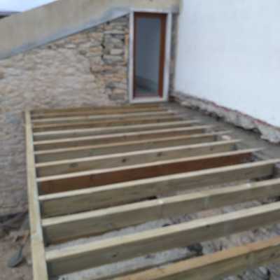 Construção deck dois andares