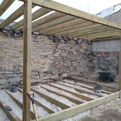 Construção deck dois andares