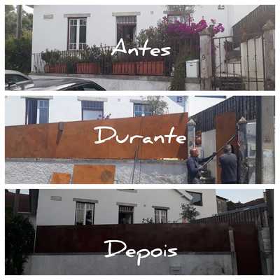 Portão em Aço corten