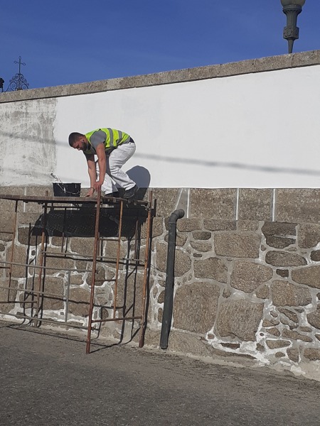Pintura de morros de cimiterios e capelas.igreijas