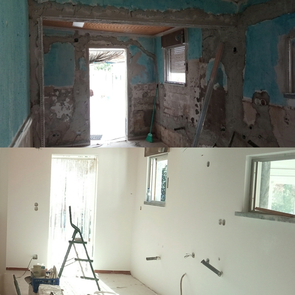 Cozinhas estuque e pintura