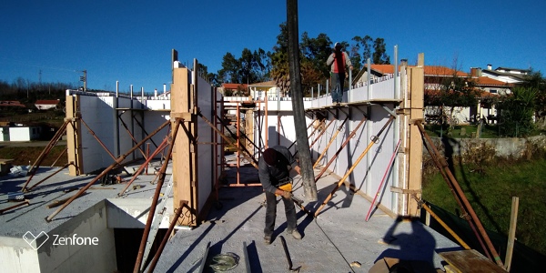 ICF-Enchimento de paredes