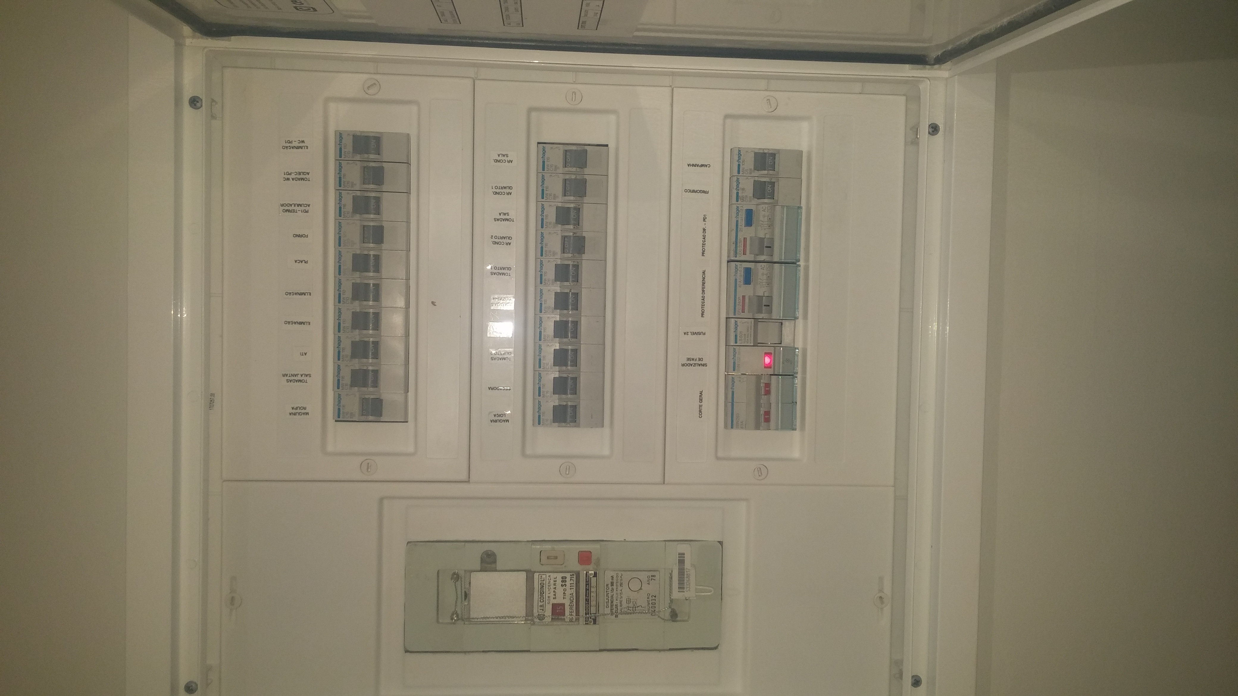 quadro eléctrico T2