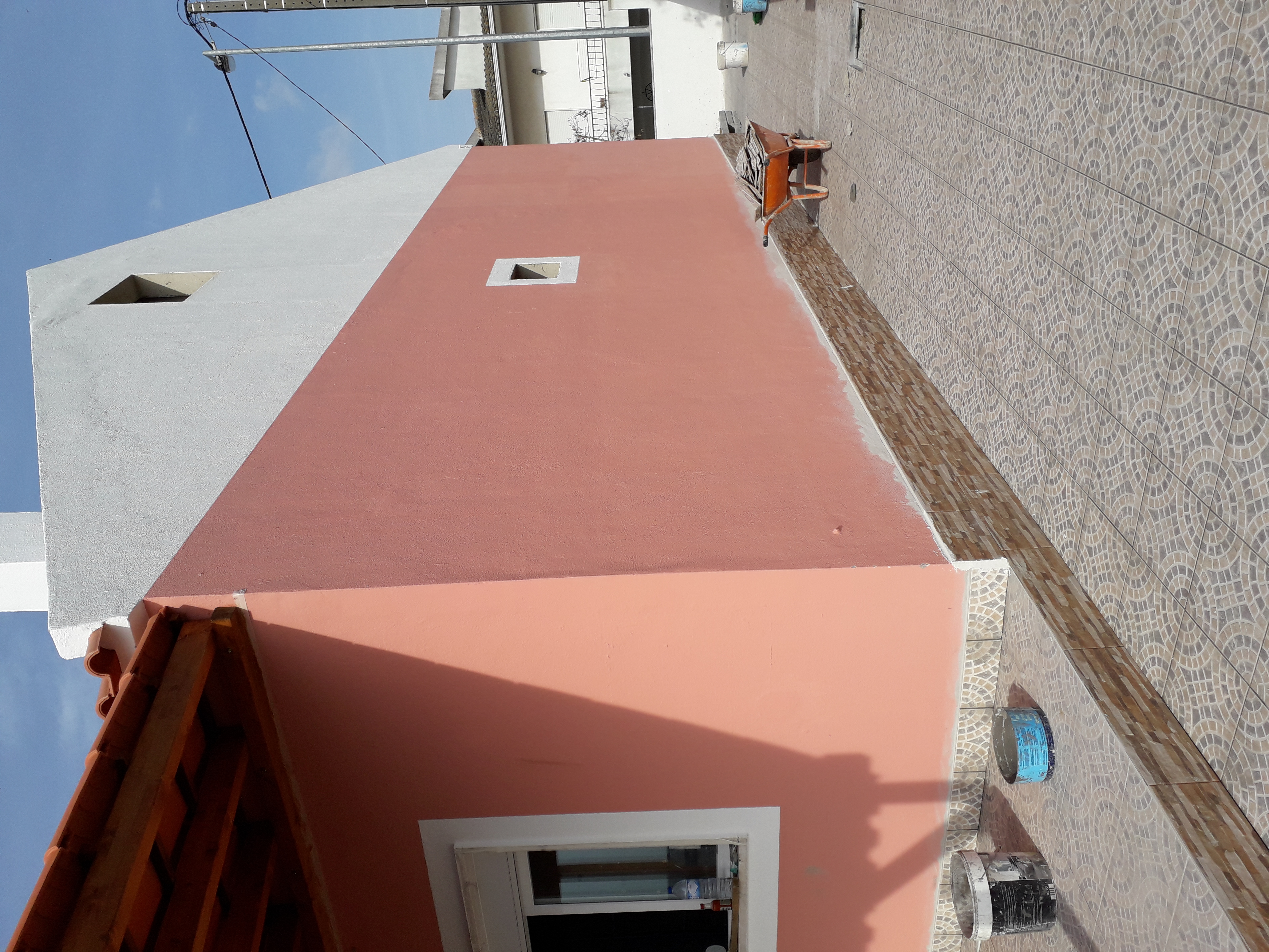 PINTURA de casa duas cores