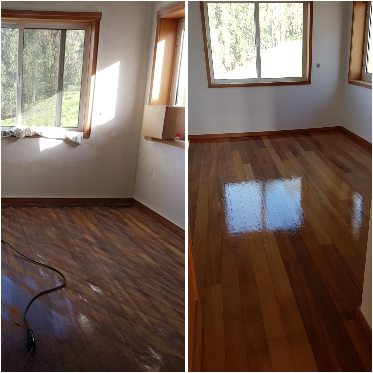 Afagamento e envernizar