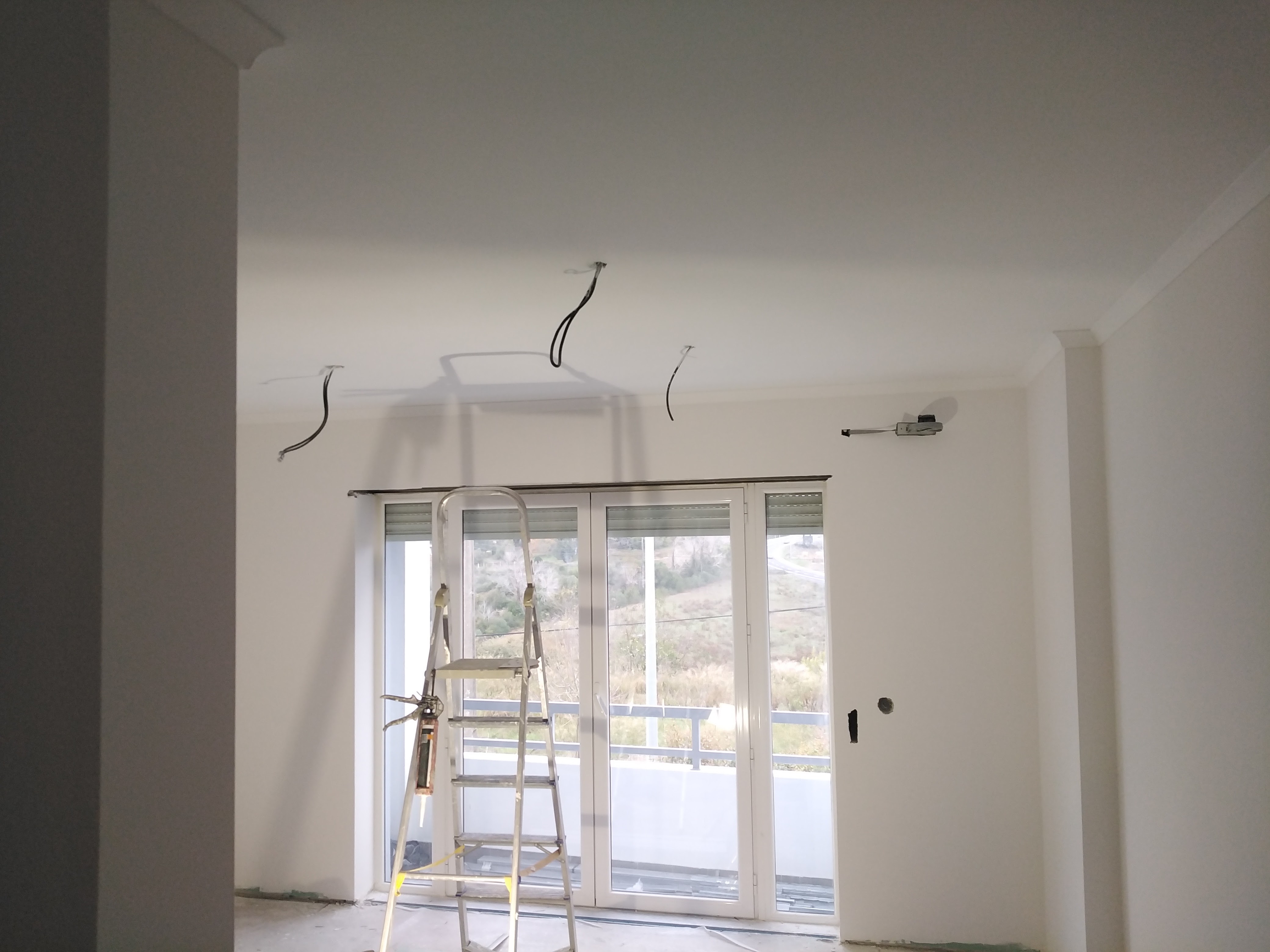 Quarto com tecto falso