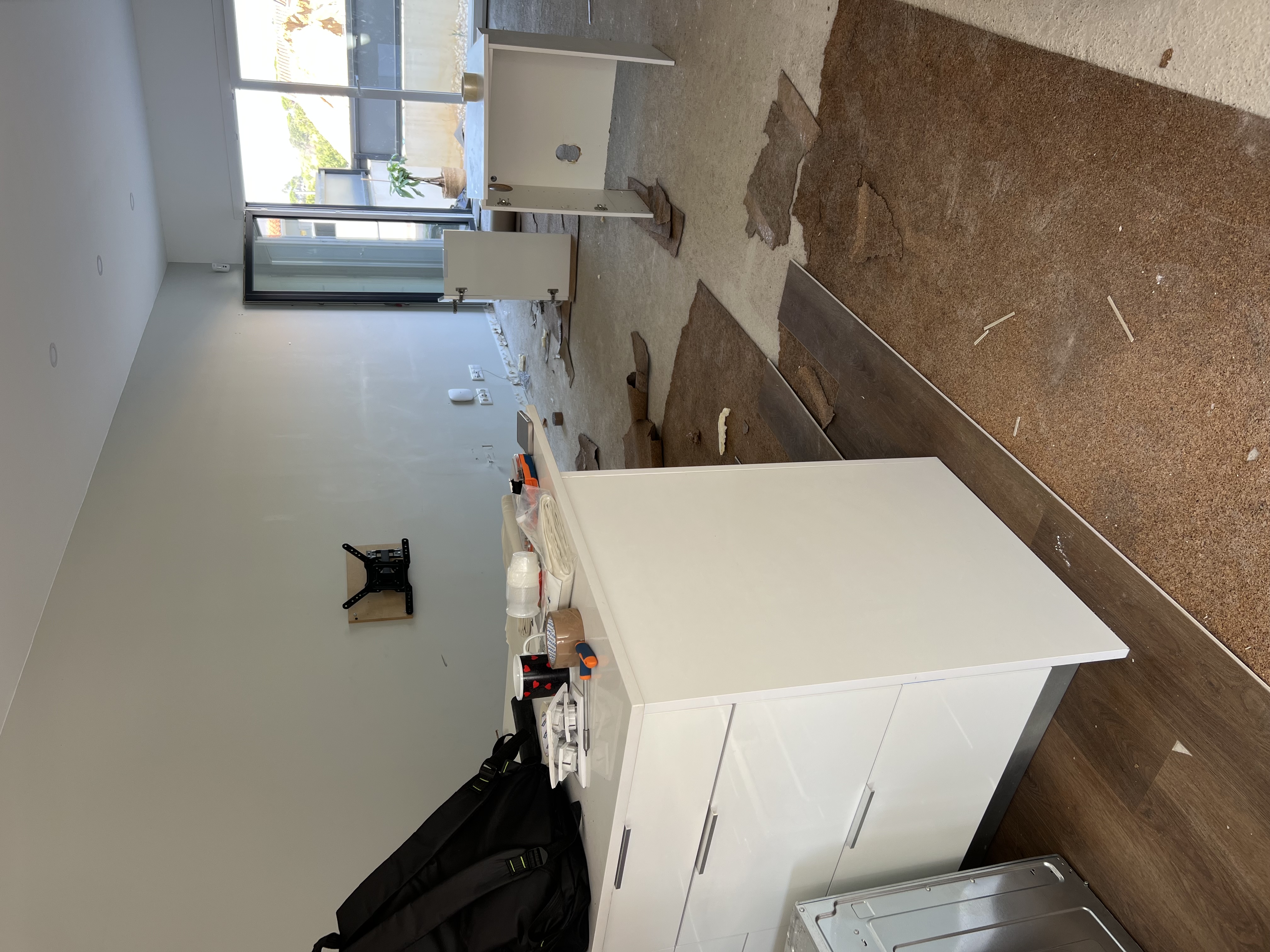 Desmontando os moveis e isolando