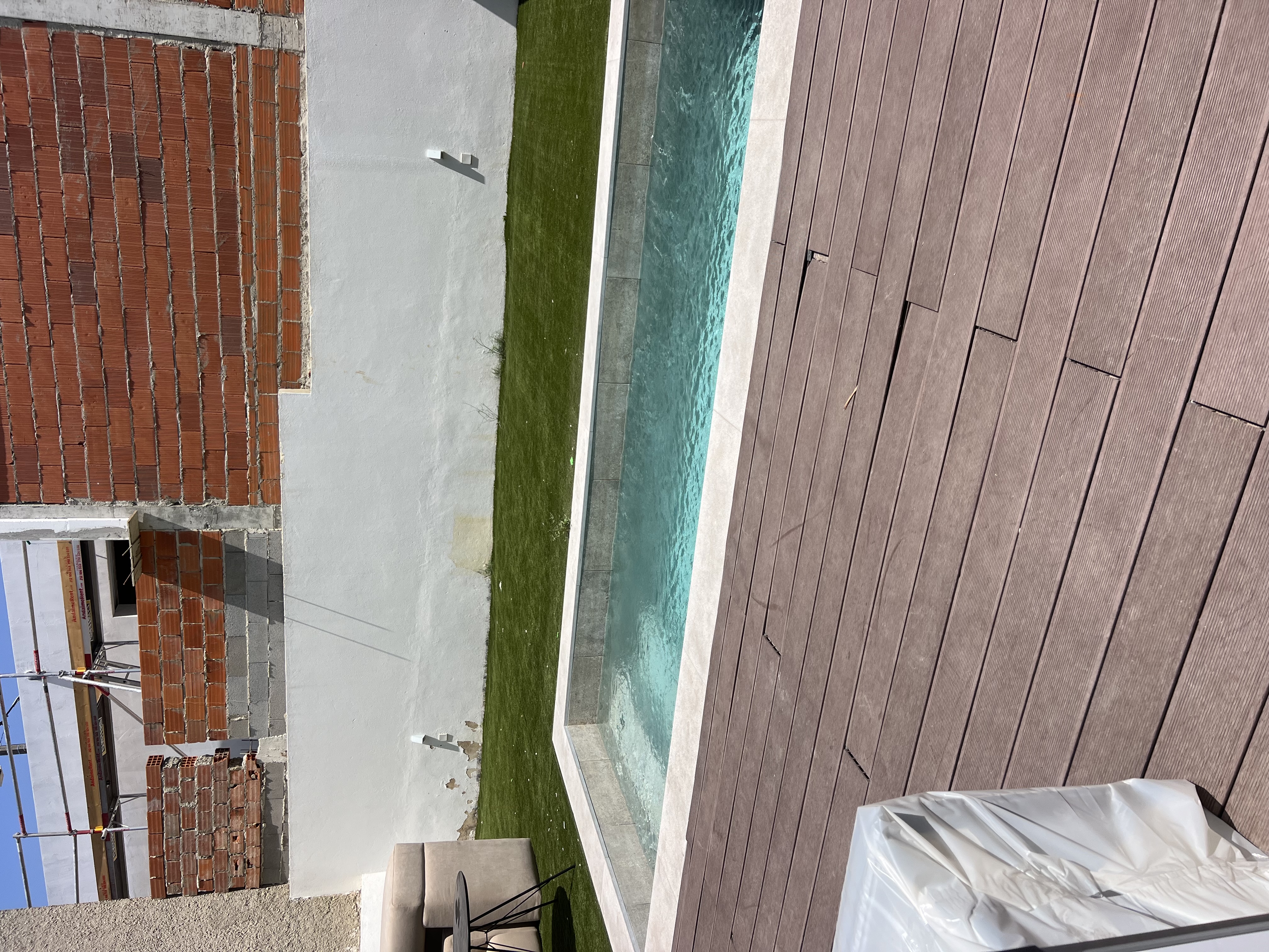 Pedaço dos muros onde fizemos o capoto