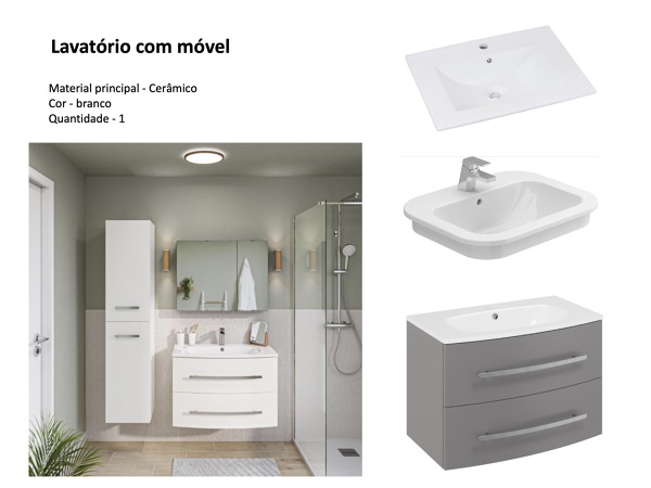 Lavatório com móvel