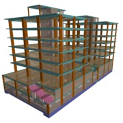 Edificação: 2 prédios para habitação e estabelecimento comercial