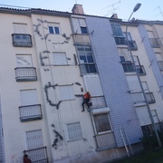 Pintura e reparação de fachada